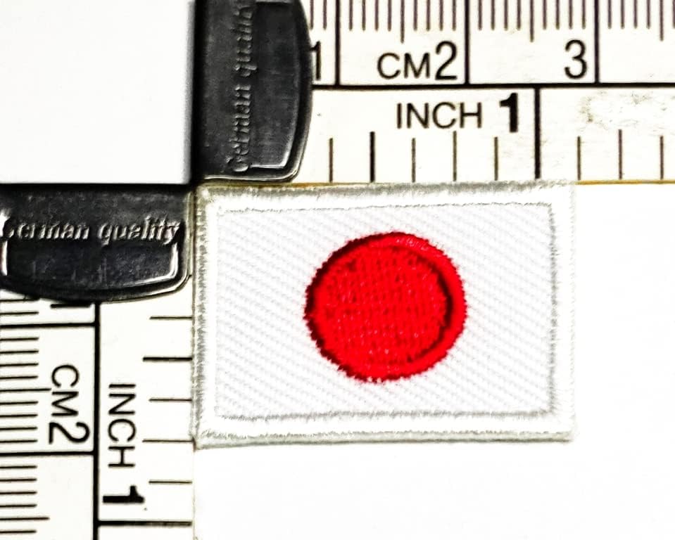 Кленплус 0, 6Х1, 1 ИНЧ. Мини Национална Јапонија Знаме Закрпи Знаме Земја Воена Тактичка Везена Апликација Железо На Лепенка Декоративна