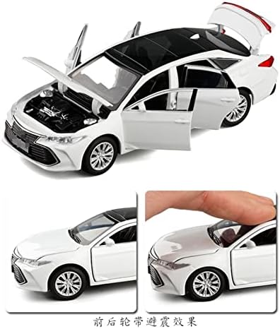 Скала модел на автомобили за моделот на легура на легура на Toyota Avalon Diecast, предните тркала можат да се управуваат со