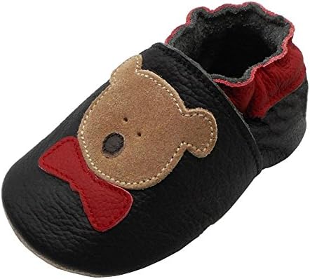 Yihakids меки единствени чевли за бебиња за новороденчиња од кожа мокасини влечки унисекс 0-36 месеци