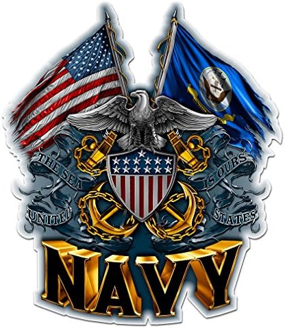 Декларации на морнарицата, покажете ја гордоста со нашите патриотски декорации со двојно знаме орел морнарица, совршени за вашата кујна,