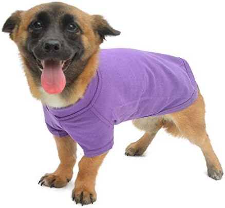 Lovelonglong 2019 миленичиња облека кучиња костуми дахшунд облека празна маица маички за маици за кучиња Дахшунд, памук виолетова Д-М