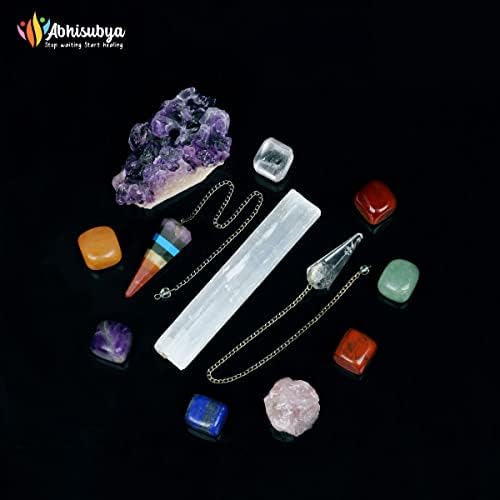 Заздравувачки кристали - груб камен - скапоцени камења и кристали - комплет за балансирање на чакра - Тамбиран камен - кристали