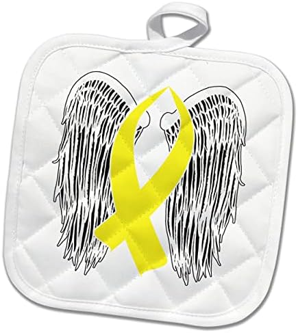 Лента со жолта свест со 3 -тело со крилести - постери