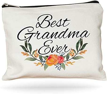 Дизајни на месечината-Најдобра Чанта За Шминка Некогаш Баба, Подарок За Баба, Подарок За Денот На Мајката, Козметичка Торба За Нана,