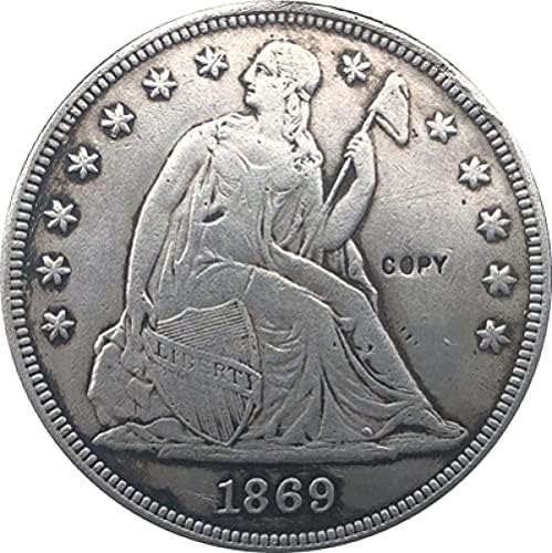 1869 седечки либерали долар монети копирање на копирање украси колекција подароци
