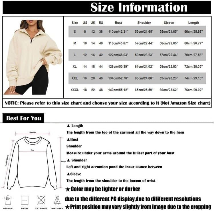 Џемпери на женски џемпери за жени, женски обичен моден моден мода со долга ракав, цврста боја, патент џеб џеб, маичка на врвот