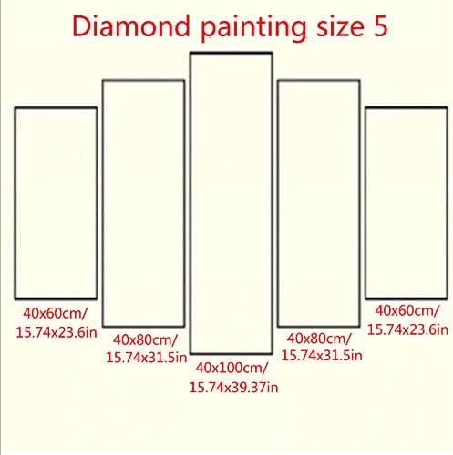 5 пакувања 5D комплети за сликање со дијаманти за возрасни почетници целосна вежба DIY дијамантска уметност Rhinestone Cross Stitch Paint