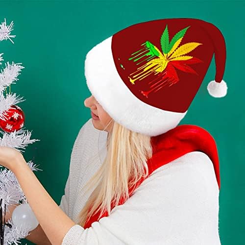 Капе Реге Плевел Божиќна Капа Дедо Мраз Шапка Смешни Божиќни Капи Празнични Капи За Жени/Мажи