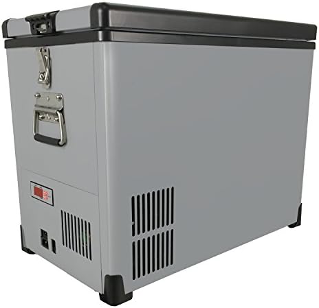 FM-452SG 45 кварта Слимфит Преносен фрижидер, AC 115V/ DC 12V вистински замрзнувач за автомобил, дом, кампување, RV-8 ° F до 50 ° F,