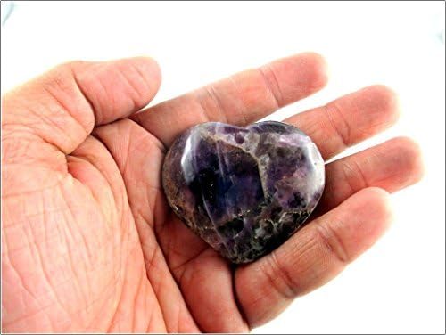 Jet amethyst подуено срце мал скапоцен камен во духот Водич etет Интернационал 40 страници Кристална терапија за лекување чакра балансирајќи