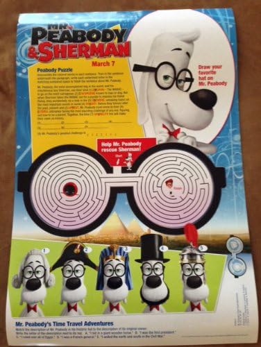 Г -дин. Peabody & Sherman - D/S 13.5 X20 Оригинален постер за промо филм 2014