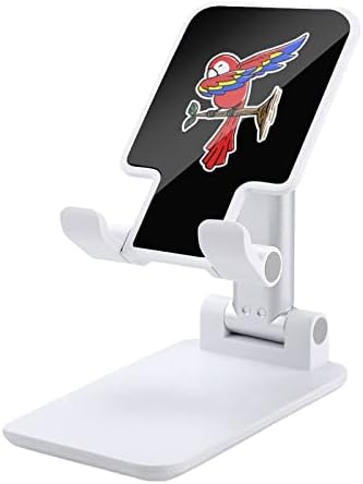 Смешен папагал да се залепи печатено преклопување на десктоп мобилниот телефон, прилагодливи додатоци за штанд за биро за туристички канцеларии