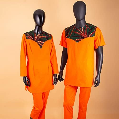 Облека за облека од африкански двојки женски анкара печати врвот и панталони поставиле партиски банкет двојка облека за мажи