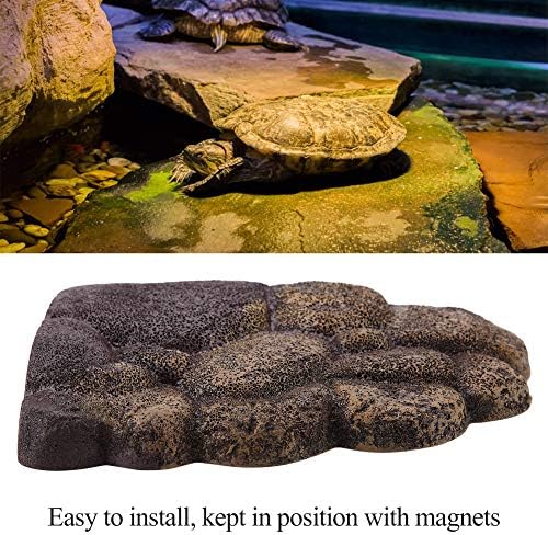Зеродис аквариум желки смола Пловечка карпа, рептил лебдечки платформа за платформа фаза на остров риба резервоар додаток украс украс