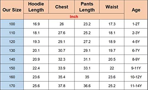 Waroost Ghostbusters Pulverover Cozy Hoodie and Grey Jogger Pants 2 парчиња сет, деца со долг ракав со аспиратор