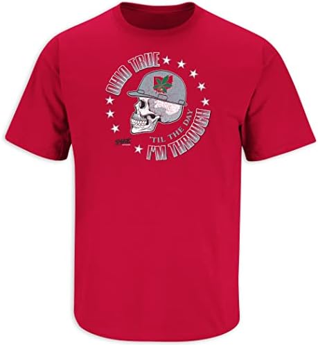 Охајо Вистинска маица за череп за fansубителите на државниот колеџ во Охајо