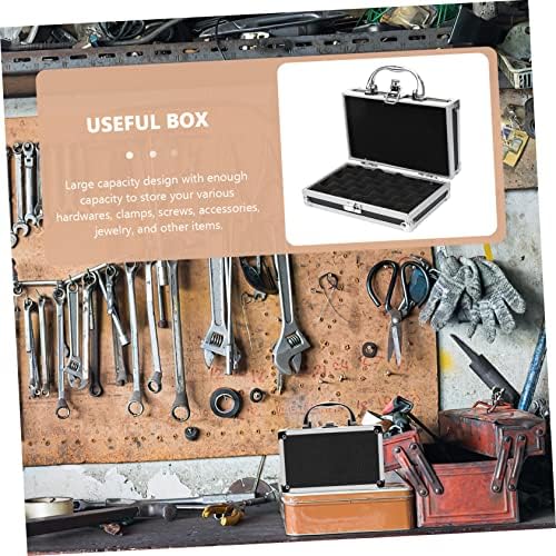 Boxwe Box Toolbox Metal Toolbox Protable Storage Box AR Multitool Големи капацитети за алатки Празна алатка за додатоци за додатоци алуминиум