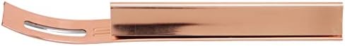 LeatherpeelingKnife, Leathertool Leatherskiver Удобна рачка CurvedBlade за DIYRACT за слабеење на розово злато