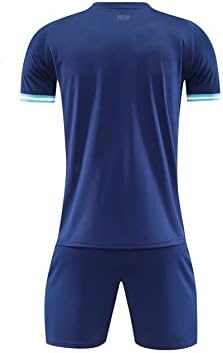 2022 Светско првенство Аргентина Детска фудбалска дрес и шорцеви и чорапи поставени сини и бели 7-8y/22