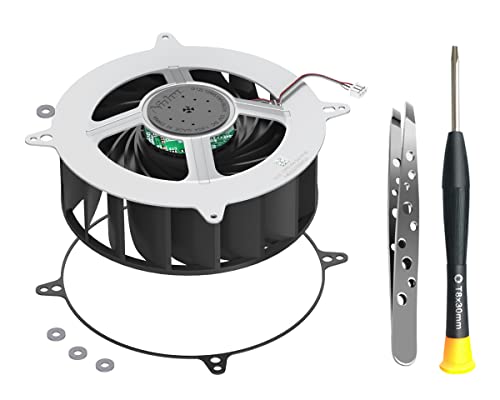 Внатрешен вентилатор за внатрешно ладење PS5, дополнително шок-отпорен запечатување О-прстен и комплет за алатки за поправка
