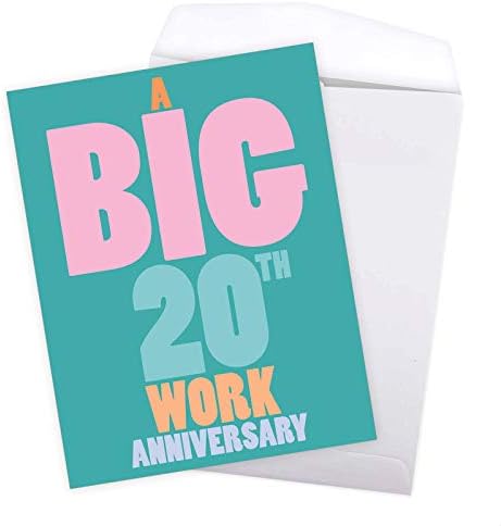 Благородни работи - 20-Годишнина Од Работата Џамбо-Голема Белешка За Годишнини На Вработените, 20 Години-Години На Работа 20 J9140MAG-WA