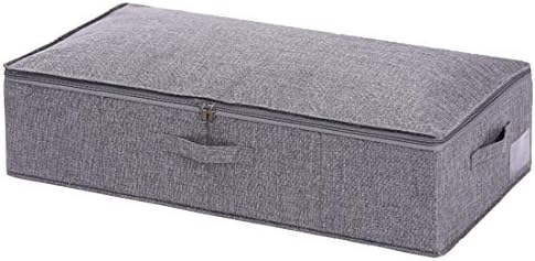 Xlabor преклопна под кутија за складирање во кревет со рачки, капа на патент, организатор за складирање за спални и плакари