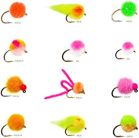 Асортиман на риболов на Rokc Premium Fly Fyres | Суви муви, влажни мушички, нимфи, летачи, кадиди, бункер | Пастрмка, бас, челик за риболов
