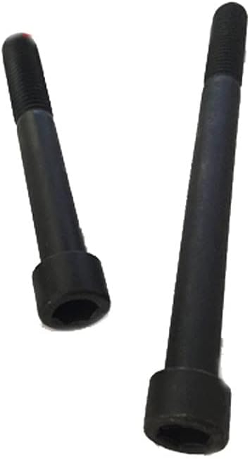 2 парчиња M10*55mm црна боја Ален завртка внатрешна шестоаголник Сјајно површината на завртката за завртки Машински нокти 8,8 одделение јаглероден