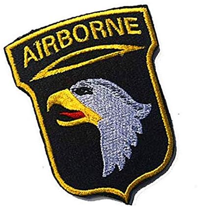 Американски воздушен 101 дивизија за воздушен напад воен напади воена кука јамка тактика морал извезена лепенка