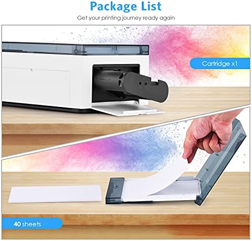 Пакет за печатач со фото -печатач со лиен 4x6 '', безжичен печатач за фотографии за iPhone, паметен телефон, андроид, компјутер, печатач