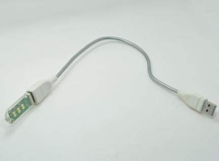 5 парчиња метално USB црево USB ламба за продолжување на ламбата USB змија ламба метално црево со USB ламба капа