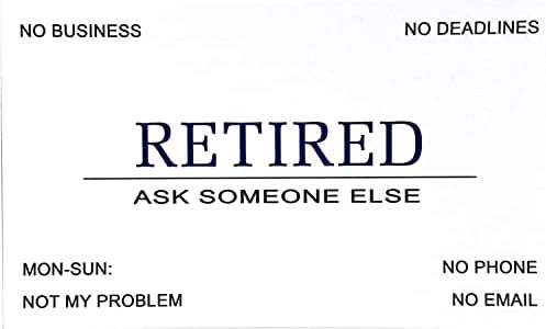 RXBC2011 Пензионирани визит -картички Смешен подарок за пензија за пензионирани мажи жени соработници вработени шеф пријател колега