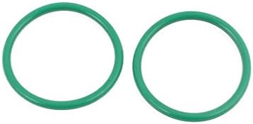 AEXIT 30PCS Зелени заптивки и О-прстени 25мм x 1,9мм отпорност на топлина што не е отпорна на маслото NBR нитрилна гума О прстен О-прстени