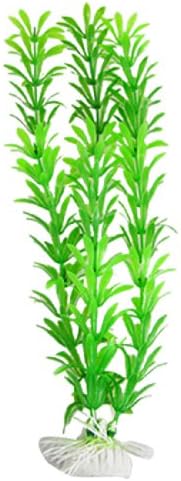 Уксел риба резервоар водна растение/декорација на трева, 11-инчи, зелена