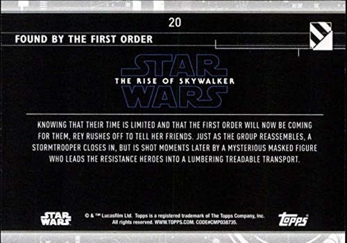 2020 Топс Војна На Ѕвездите Подемот На Скајвокер Серија 2 Сино 20 Пронајден од Првиот Ред Реј, ФИН, Чубака Трговска Картичка