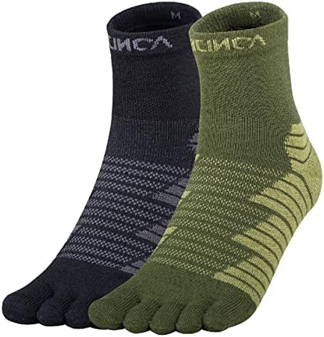 Чорапи со прсти на триводер 5 прсти Не покажуваат атлетски трчање на ниски исечени пети за мажи и жени