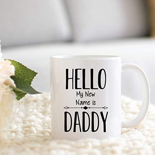 Нови подароци на тато- здраво моето ново име е тато кафе кригла- наскоро ќе бидат нови татковци, тато за да се очекува за прв пат најава за тато