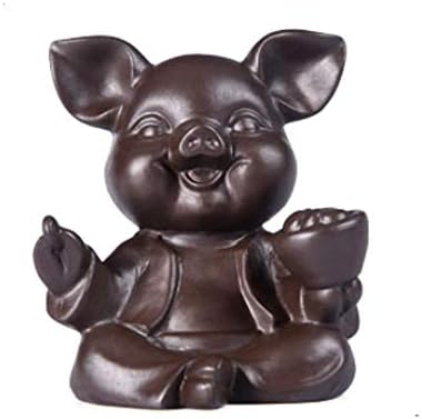 Рахима Вајпсинг - Виолетова глина/Зиша чај домашно милениче кинески хороскопски свињи статуи кунгфу чај сад за додатоци за декорација за