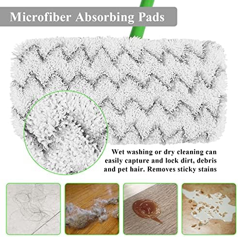 Подложни за микрофибер, кои можат да се користат за микрофибер, компатибилни со Swiffer Sweeper Mop Тешки чистач на микрофибер, облик