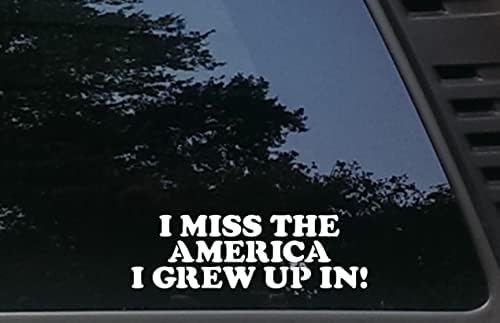Ми Недостига Америка Во која Пораснав! - 8 х 2 1/2 Умре Сече Винил Налепница/Браник Налепница За Автомобили, JDM, Камиони, Прозорци, Чамци,