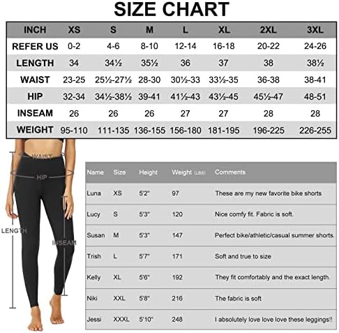 HLTPRO 3 пакувања Капри хеланки за жени со џебови - Црна висока половината за контрола на стомакот Каприс јога панталони за тренингот