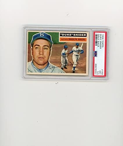 1956 Топс Бејзбол ПСА 5.5150 Војводата Снајдер Остар/Само Оценето! - Бејзбол Плочи Автограмирани Гроздобер Картички
