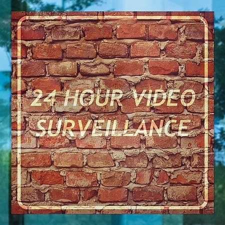 CGSignLab | 24 Часовен Видео Надзор-Тула На Возраст Од Духови Држење На Прозорецот | 16 x16