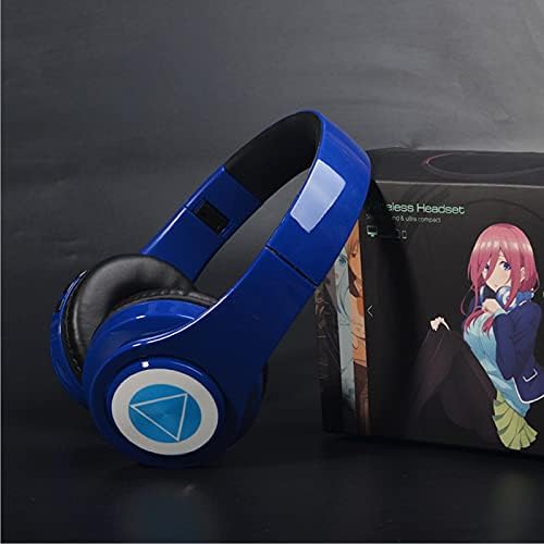 Слушалки за Bluetooth Nakano Miku Bluetooth, hi-fi стерео безжичен над слушалките за уво со вграден микрофон, квинтесенцијалниот quintuplets
