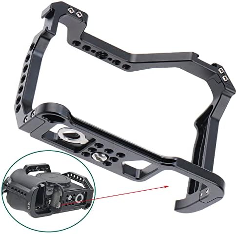 Runshuangyu CNC Aluminum DSLR Camera Cage Cage Extension Extension Chage Cold Shoe For Canon R5 R6 R5C DSLR камера