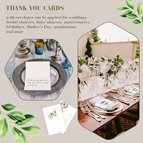 120 еукалиптус свадба Ви благодариме картички со коверти Масовно 4 x 6 инчи празно Ви благодариме Белешки за деловни акварели Зеленило