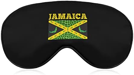 Знаме на Јамајка маска за очи со прилагодлива лента за мажи и жени ноќно патување за спиење