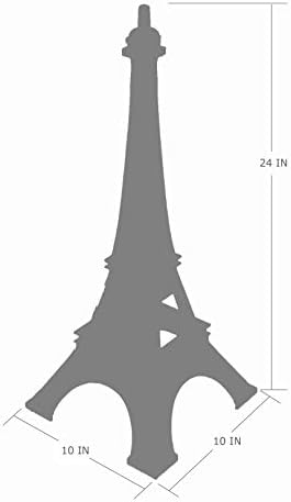 Алгала 24 Ајфелова кула статуа декор легура метал, црна