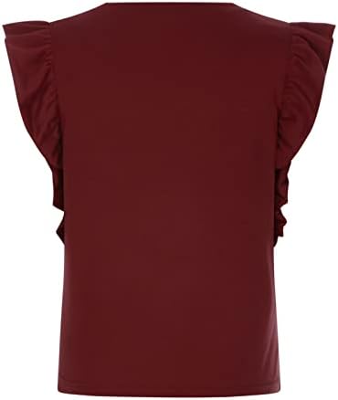 Врвови на вратот на екипажот за дами лето есен кратки ракави салон руфли основни блузи маици тинејџерска девојка 2023 година