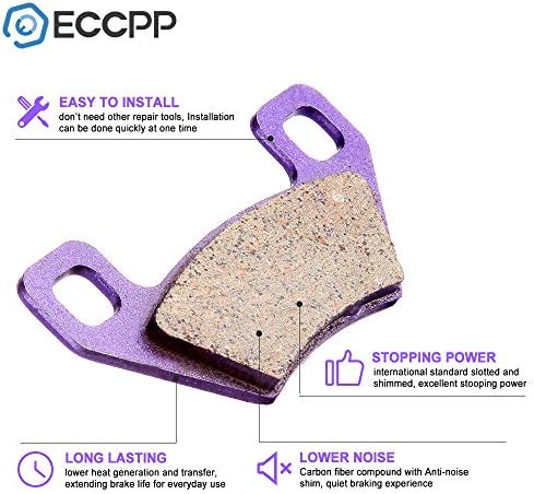 ECCPP Fa395 Влошки За Сопирачки Предни Или Задни Влошки За Замена На Јаглеродни Влакна Комплети За Сопирачки Погодни за 2004-2014